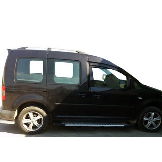 Бокові пороги Allmond Grey (2 шт., алюм) фото 1