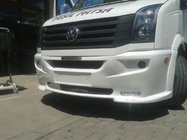 Volkswagen Crafter 2006-2016 рр. Накладка на передній бампер 2012↗ (LED, під фарбування) фото 5