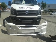 Volkswagen Crafter 2006-2016 рр. Накладка на передній бампер 2012↗ (LED, під фарбування) фото 6