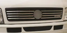 Volkswagen LT 1995-2006 рр. Накладки на решітку (8 шт, нерж) фото 1