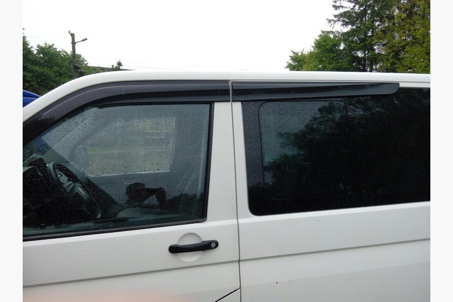 Volkswagen T5 Caravelle 2004-2010 рр. Вітровики (4 шт., Sunplex Sport) Фото 9