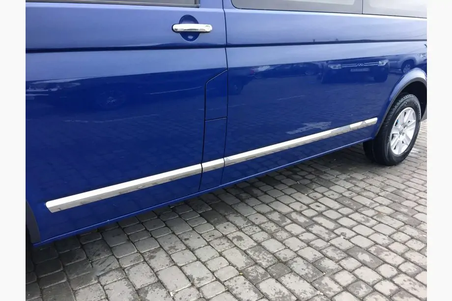Volkswagen T6 2015-2024 рр. Молдинги на двері (нерж, Хром) Image