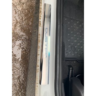 Накладки на пороги Натанико (4 шт., нерж.) Renault Duster 2018-2024 рр. фото 1