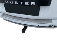 Renault Duster 2008-2017 рр. Накладка на задній бампер Carmos V1 з загином (нерж.) фото 6