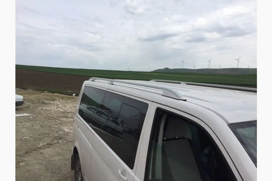 Volkswagen T5 2010-2015 рр. Рейлінги Skyport (білі) Довга база Фото 4