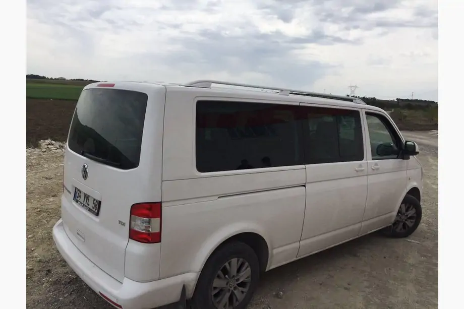 Volkswagen T5 2010-2015 рр. Рейлінги Skyport (білі) Довга база Фото 5