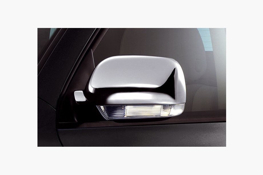 Volkswagen Touareg 2002-2010 рр. Накладки на дзеркала 2003-2007 (2 шт., нерж) Carmos - Турецька сталь Фото 3