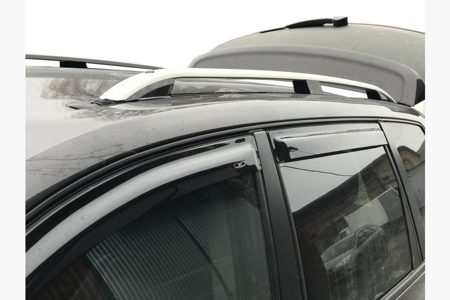 Volkswagen Touareg 2002-2010 рр. Рейлінги Skyport (сірий мат) Image