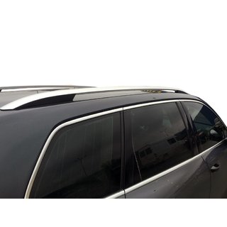 Оригінальні рейлінги V2 (2 шт, нержавіюча сталь) Volkswagen Touareg 2010-2018 рр. фото 1