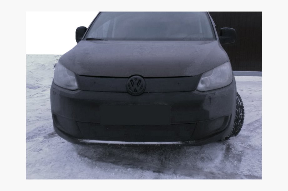 Volkswagen Caddy 2010-2015 рр. Зимова накладка на решітку (верхня) Фото 3