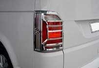 Volkswagen T6 2015-2024 рр. Окантовка на стопи OmsaLine (2 шт, Аbs хром) фото 1