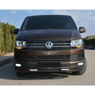 Накладка на передній бампер Sport 2-LED 2015-2018 (під фарбування) фото 4