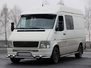 Volkswagen LT 1995-2006 рр. Передній захист ST020 (нерж) фото 1