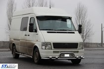 Volkswagen LT 1995-2006 рр. Передній захист ST020 (нерж) фото 3