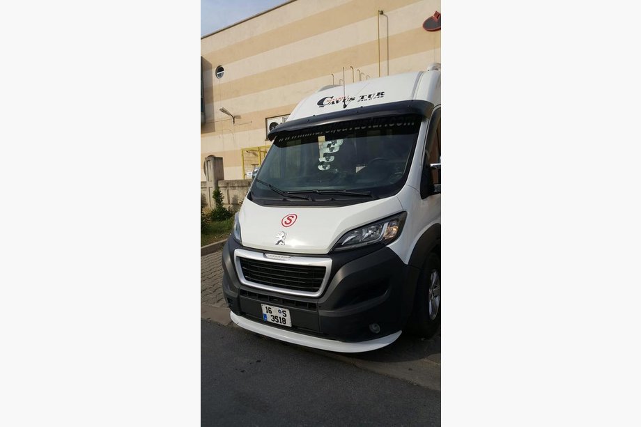 Fiat Ducato 2006-2025 рр. Козирьок на лобове скло (чорний глянець, 5мм) Фото 5