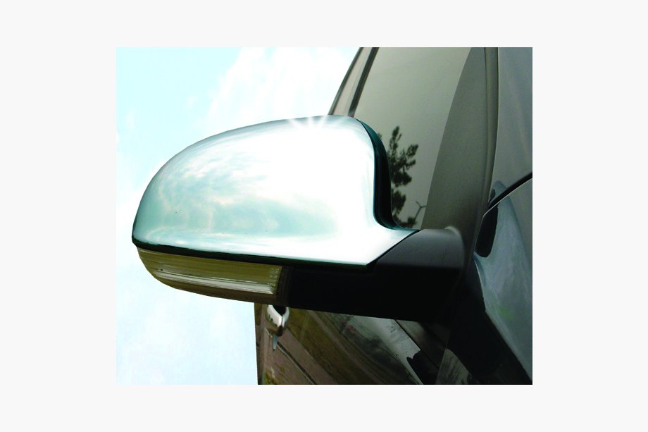 Volkswagen Passat B5 1997-2005 рр. Накладки на дзеркала 2003-2005 (2 шт., нерж.) Image