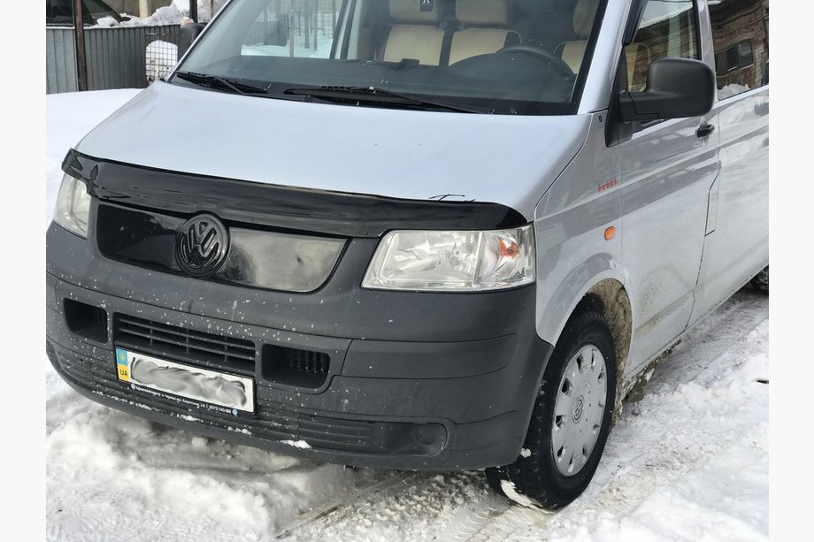 Volkswagen T5 Transporter 2003-2010 рр. Зимова верхній накладка на решітку Фото 3