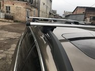 Volkswagen T5 2010-2015 рр. Поперечки зверху рейлінгов під ключ (2 шт) фото 4