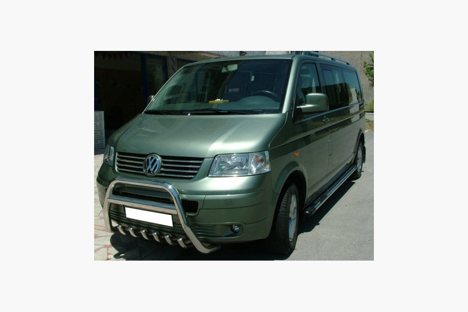 Volkswagen T5 Transporter 2003-2010 рр. Кенгурятник WT003 (нерж) Фото 4