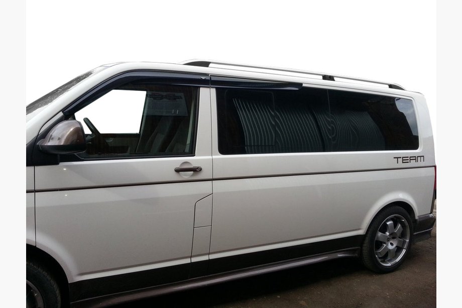 Volkswagen T5 Transporter 2003-2010 рр. Рейлінги CROWN (сірий мат) Довга база Фото 2