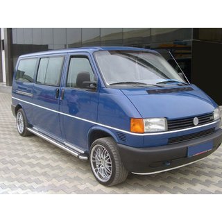 Бокові пороги KB002 d60мм (2 шт., нерж) Volkswagen T4 Caravelle/Multivan 1990-2003 рр. фото 1