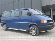 Volkswagen T4 Caravelle/Multivan 1990-2003 рр. Бокові пороги KB002 d60мм (2 шт., нерж) фото 3