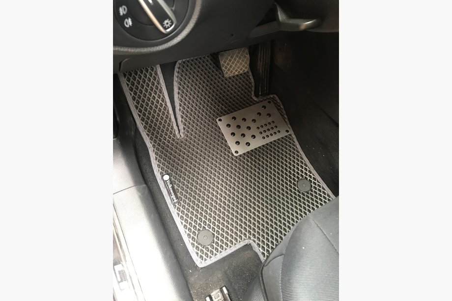 Volkswagen Sharan 2010-2023 рр. Поліуретанові килимки (2 ряду, EVA, чорні) Image