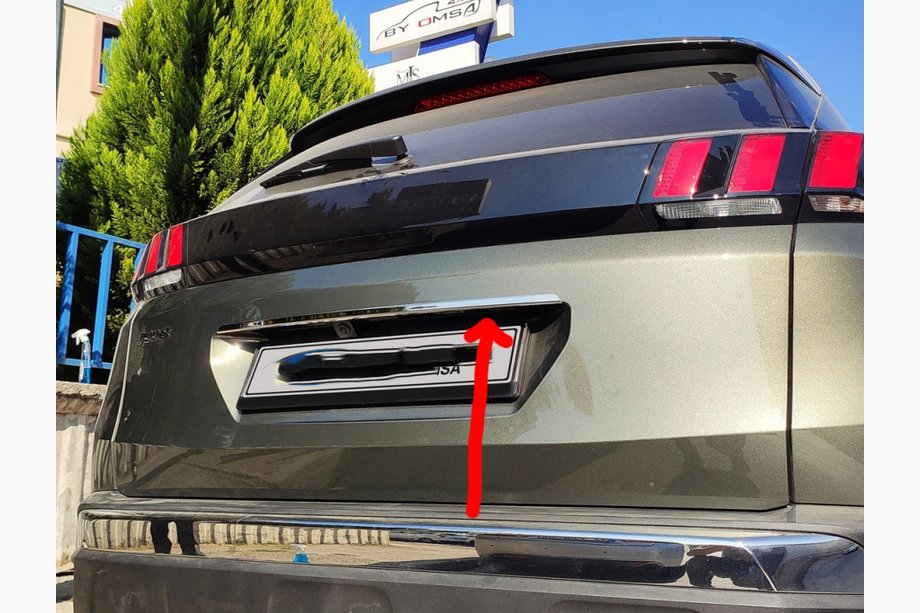 Hyundai Tucson TL 2016-2021 рр. Планка над номером (нижня, нерж) Image