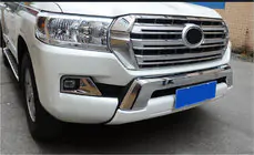 Toyota Land Cruiser 200 2007-2021 рр. Передня накладка 2012-2016 (EA-style, без спідниці) фото 1