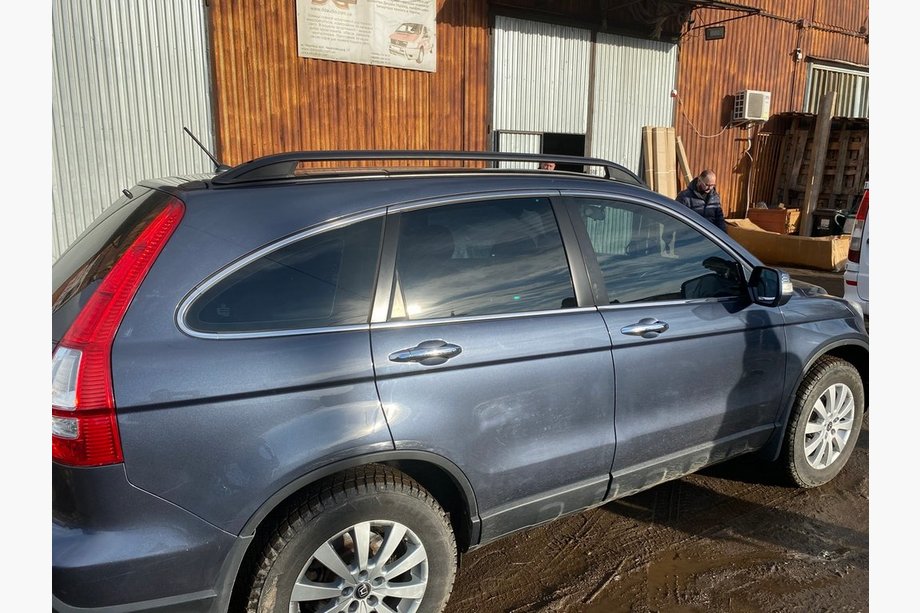 Honda CRV 2007-2011 рр. Рейлінги чорні (Crown) Image
