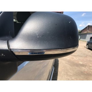 Смужки на дзеркала (2 шт., нерж) Volkswagen Amarok 2010-2022 рр. фото 1