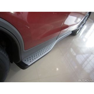 Оригінальні пороги (2 шт, алюміній) Honda CRV 2012-2016 рр. фото 2