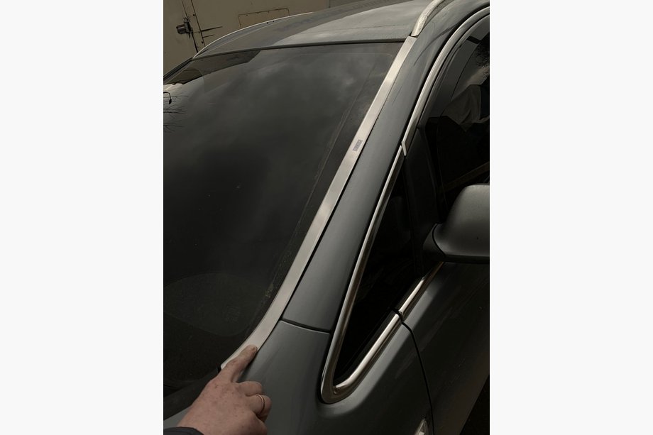 Opel Astra J 2009-2015 рр. Окантовка вітрового скла (нерж) Фото 1