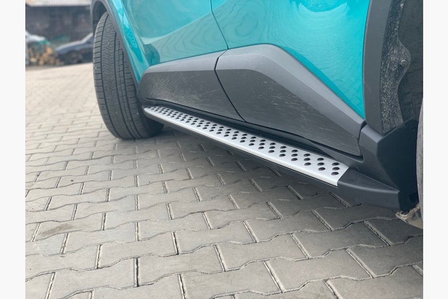 Toyota C-HR 2016-2023 рр. Бокові пороги Оригінал V1 (2 шт., алюм.) Image