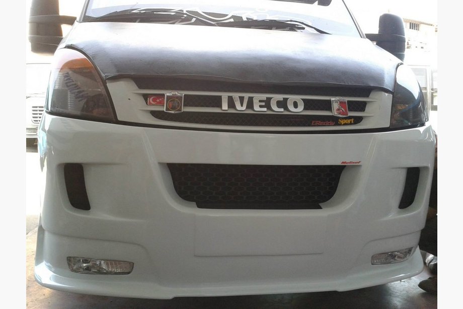 Iveco Daily 2006-2014 рр. Накладка на передній бампер ERA (під фарбування) Фото 2