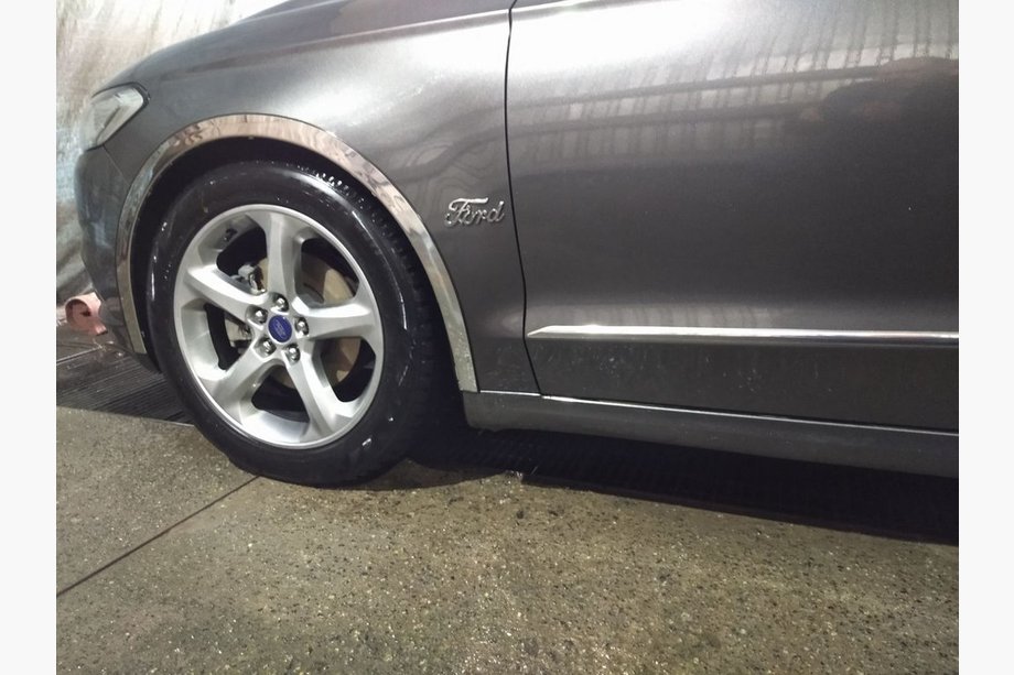 Ford Mondeo 2014-2022 рр. Накладки на арки (4 шт, нерж) Image