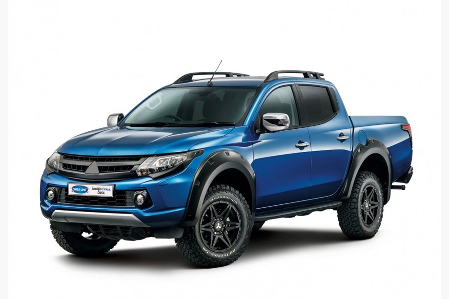 Mitsubishi L200 2015-2024 рр. Рейлінги OmsaLine Sport (2 шт, чорні) Image