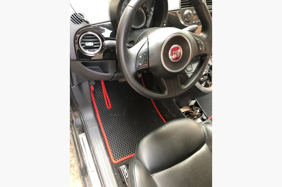 Fiat 500/500L 2013-2022 рр. Килимки EVA (для 500, чорні) Image