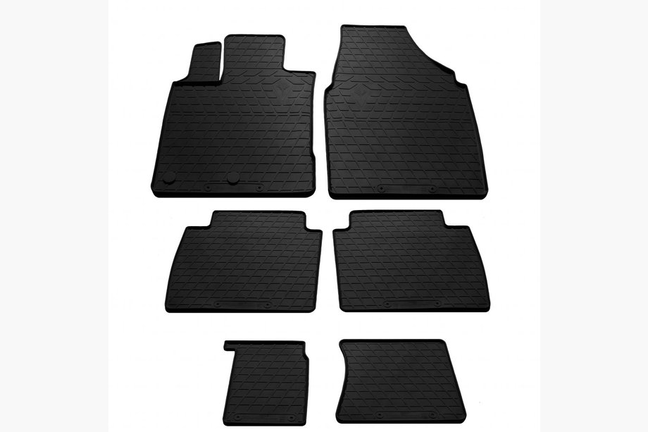 Nissan Qashqai 2007-2010 рр. Гумові килимки для +2 (3 ряди, Stingray Premium) Фото 1