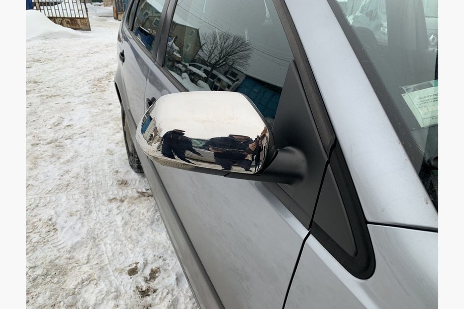 Volkswagen Polo 2001-2009 рр. Накладки на дзеркала (нерж) Фото 1
