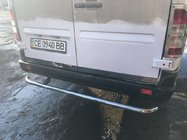 Mercedes Sprinter W901/902/903/904/905 1995-2006 рр. Кромка багажника (2 частини, нерж) фото 1