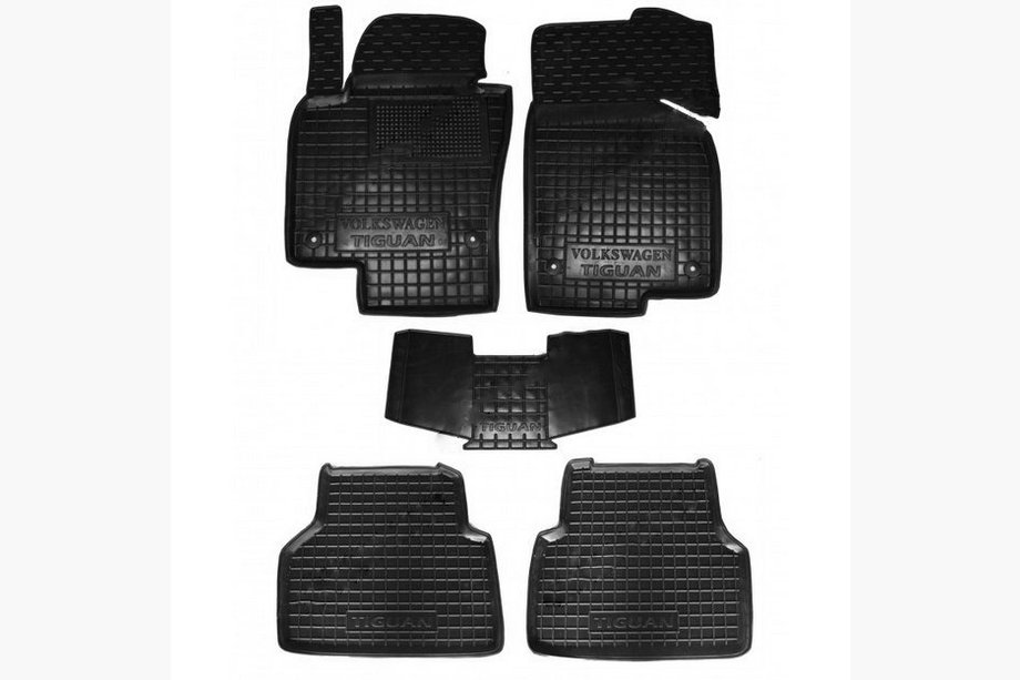 Volkswagen Tiguan 2007-2016 рр. Гумові килимки з бортом (Autogumm) Фото 1
