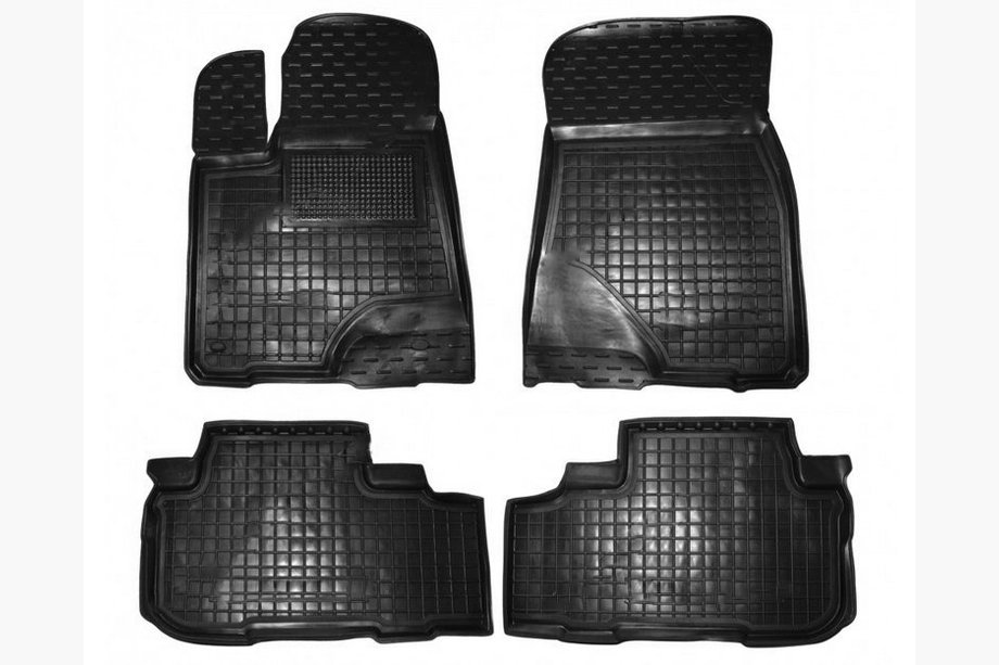 Toyota Highlander 2013-2019 рр. Гумові килимки з бортом (Autogumm) Image