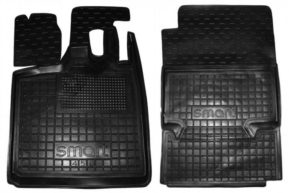 Smart 1998-2007 рр. Гумові килимки з бортом 450 Fortwo (Autogumm) Фото 1