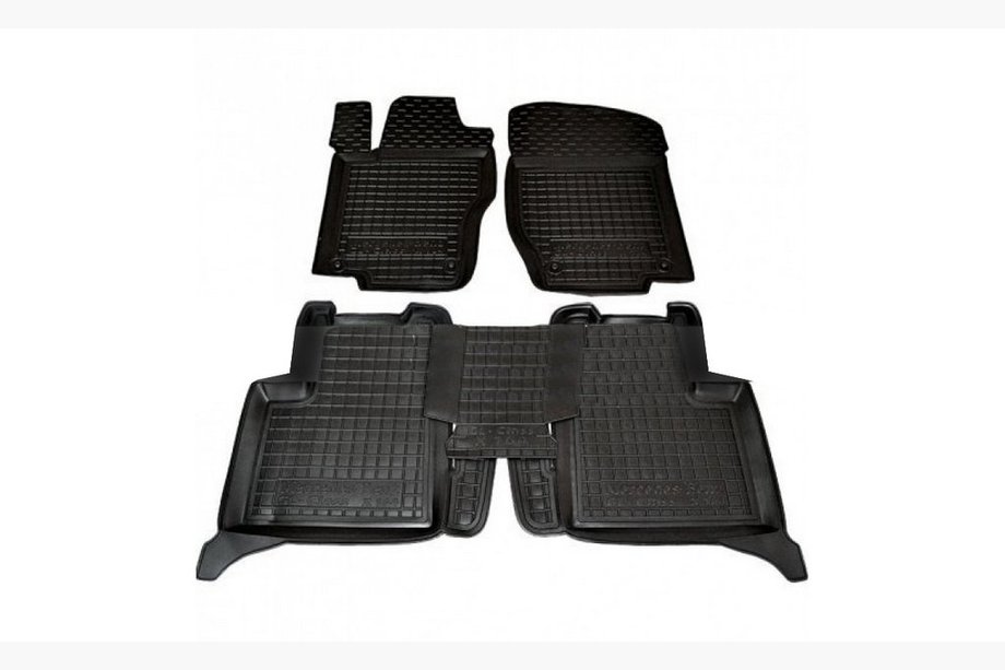 Mercedes GL class X164 2006-2012 рр. Гумові килимки з бортом (Autogumm) Фото 1