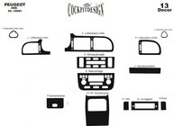 Peugeot 406 1995-2004 рр. Накладки на панель (Meric, 1999-2004) фото 3