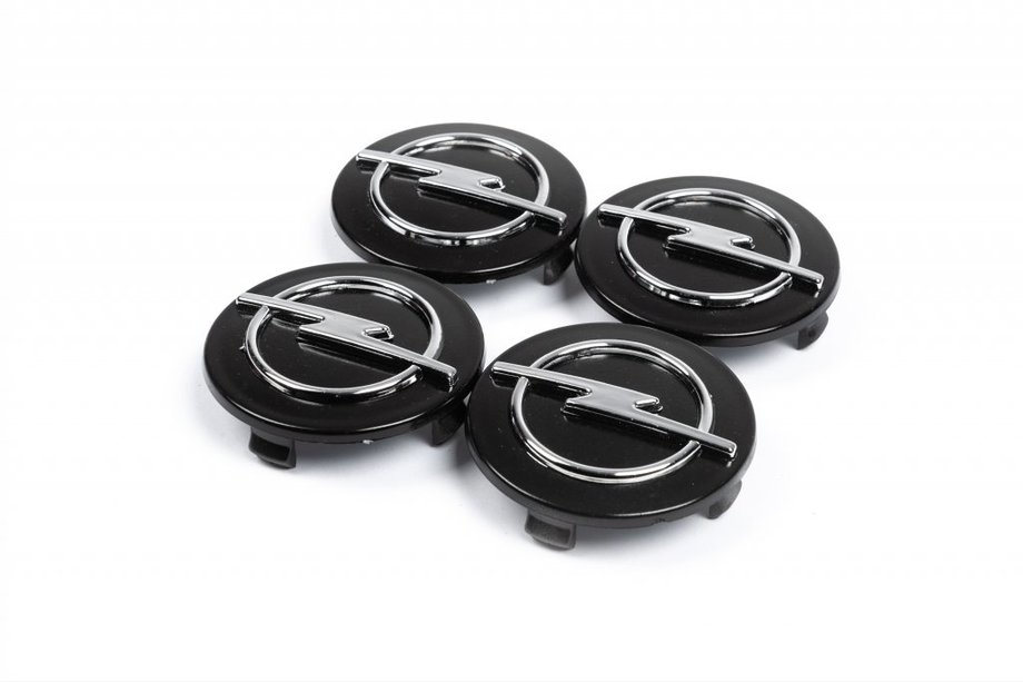 Opel Ковпачки на диски 60/55мм чорні (4 шт) Image