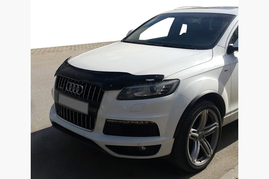 Audi Q7 2005-2015 рр. Дефлектор капоту (Eurocap) Image