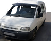 Fiat Scudo 1996-2007 рр. Козирьок на лобове скло (чорний глянець, 5мм) фото 1