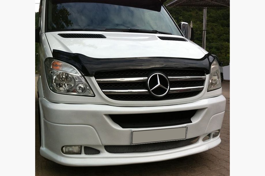 Mercedes Sprinter W906 2006-2018 рр. Дефлектор капота 2006-2013 (EuroCap) Image